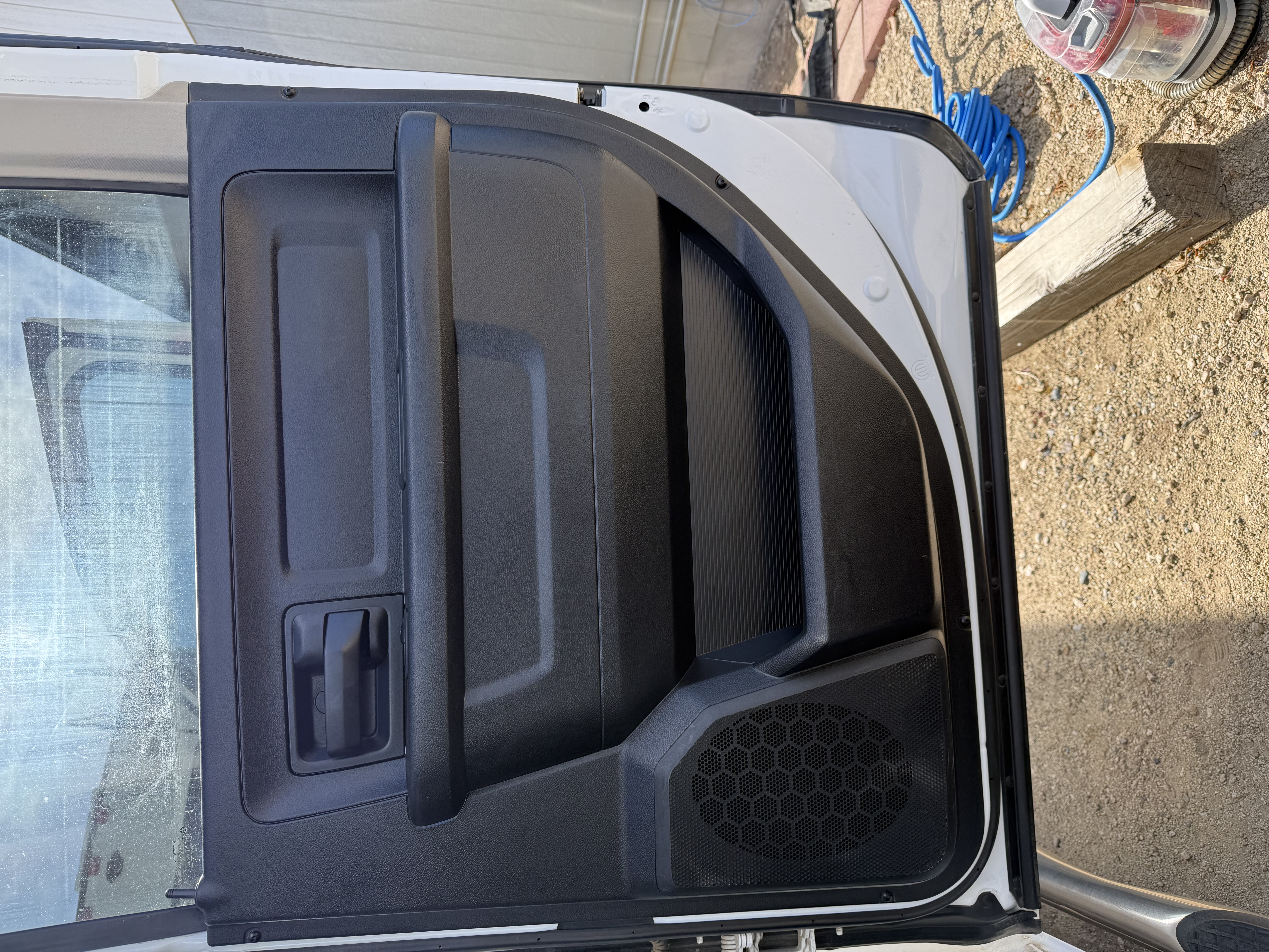 After: Clean door panel